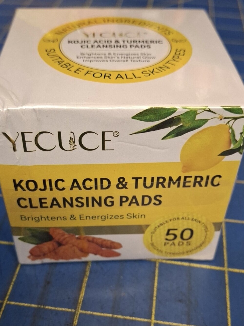 YECUCE Kojic Acid & Turmeric Cleansing Pads - Yellow